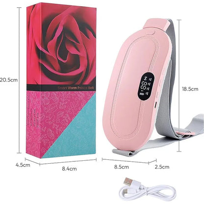 Electric Menstrual Spasm Massager Vibrator Heating Belt Suitable For Relieving Menstrual Discomfort, Keeping Waist And heating