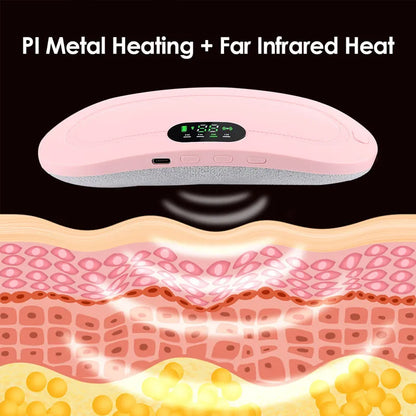 Electric Menstrual Spasm Massager Vibrator Heating Belt Suitable For Relieving Menstrual Discomfort, Keeping Waist And heating